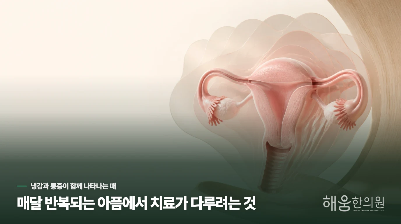 매달 반복되는 아픔에서 치료가 다루려는 것