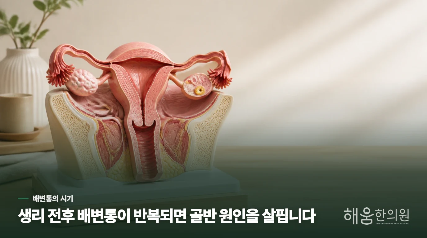 배변할 때 더 아픈 생리통은 왜 생길까요?