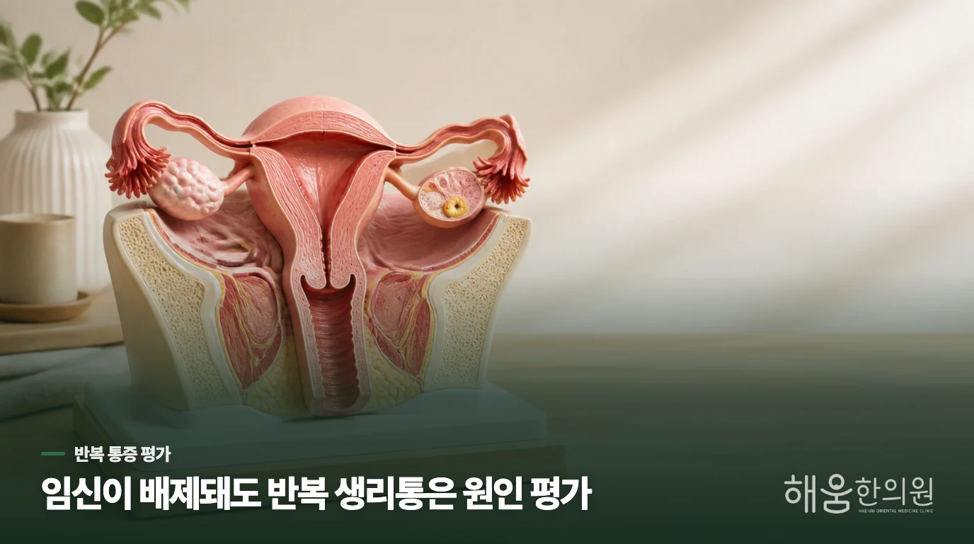 임신이 배제돼도 반복 생리통은 원인을 평가하세요