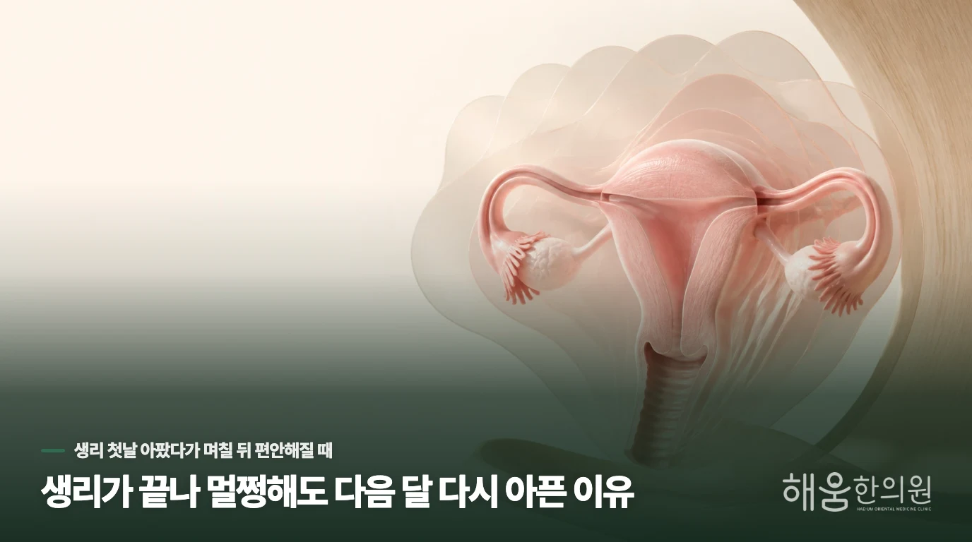 생리가 끝나 멀쩡해도 다음 달 다시 아픈 이유